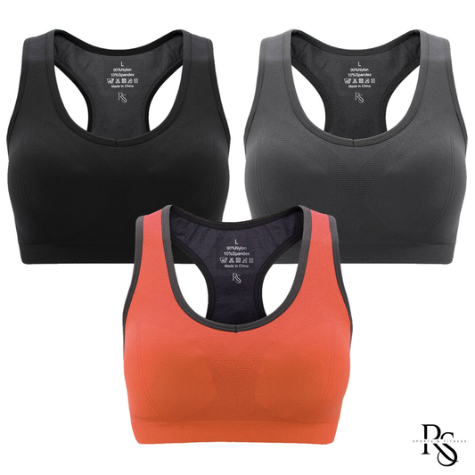 3-Pack Women's Padded Sports Bra