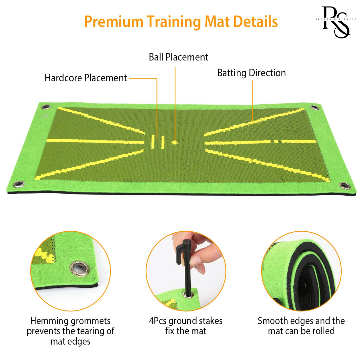 Golf Training Mat for Swing Detection