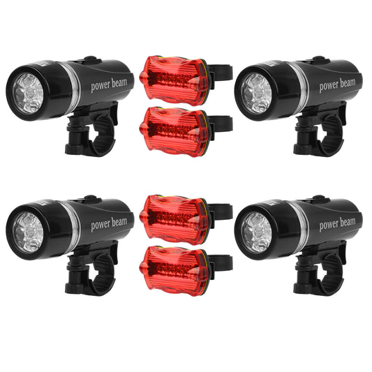 Universal Front Rear Bike Light Set IPX5 Water-Resistant Bike Headlight Taillight Tool-Free Mounting Quick Release