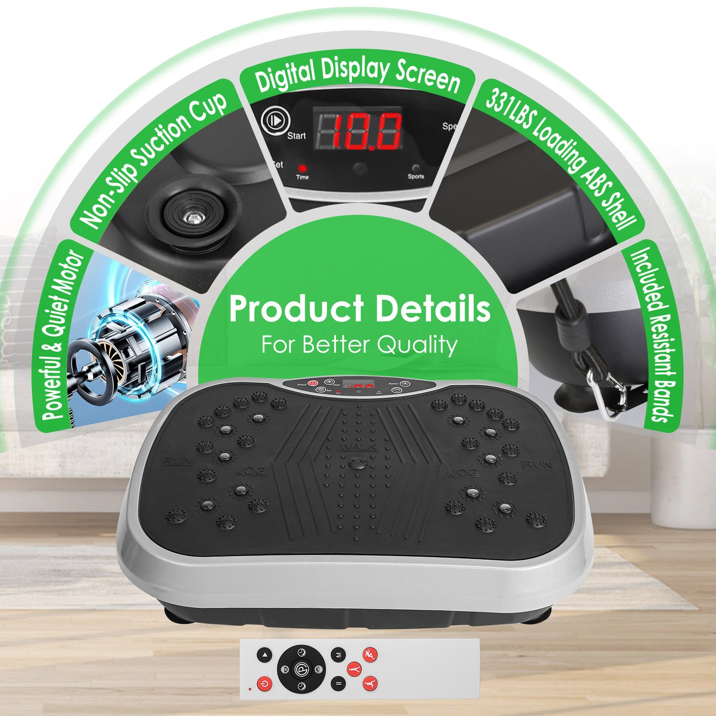 Vibration Exercise Machine With Remote Control