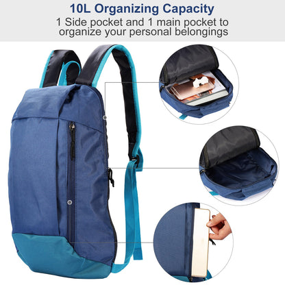 10L Outdoor Sport Backpack Waterproof Daypack Travel Knapsack Schoolbag for Sports Traveling Climbing Cycling Hiking