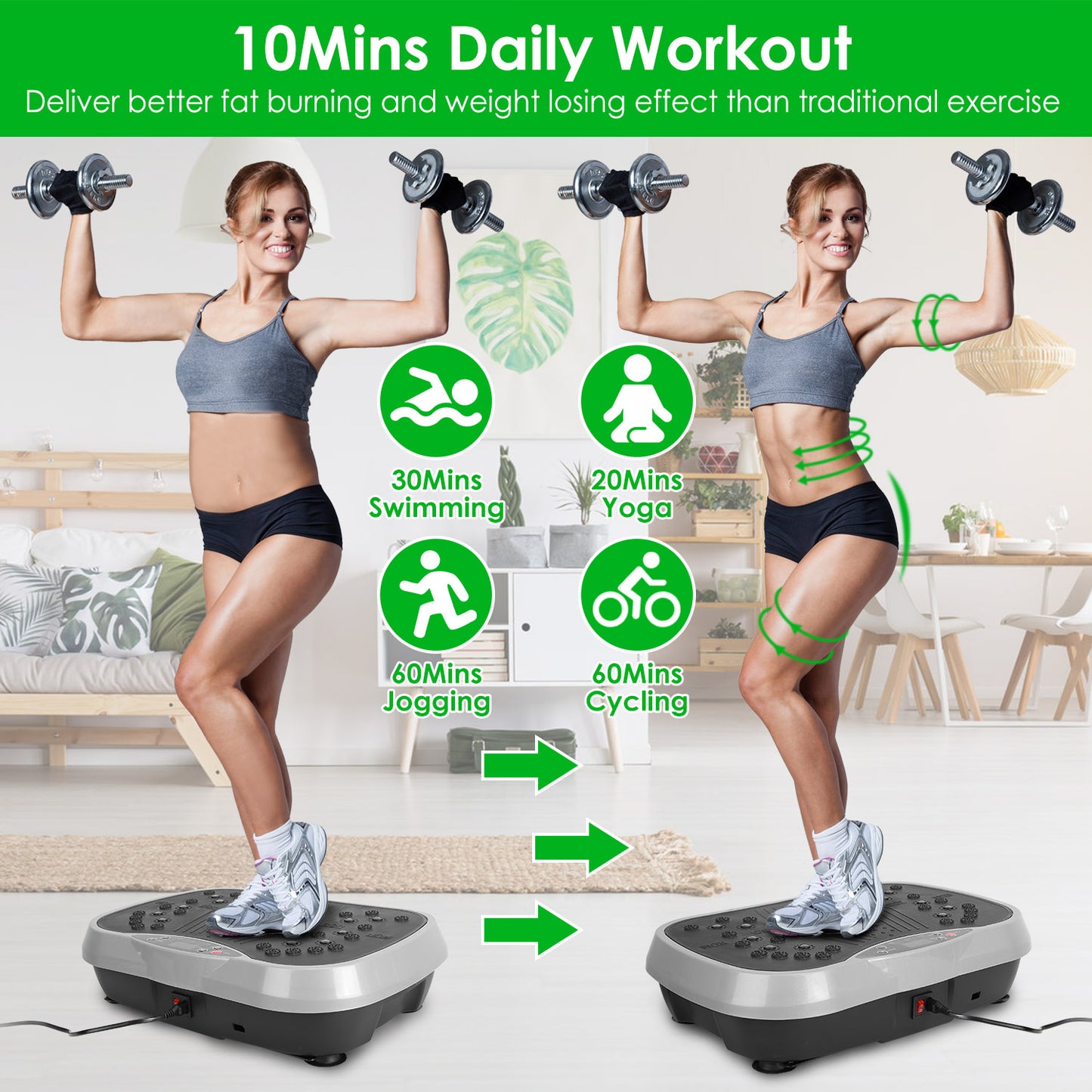 Vibration Exercise Machine With Remote Control