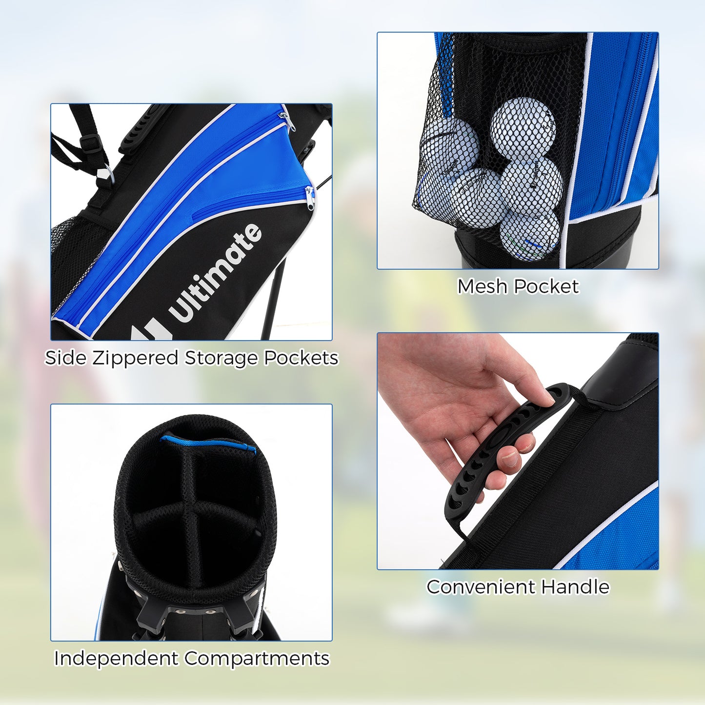 Complete Golf Club Set for Children Age 11-13-Blue