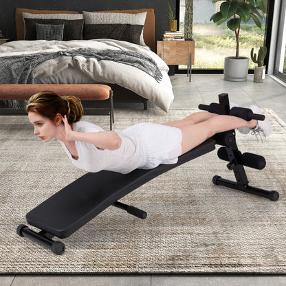 Adjustable Decline Sit Up Bench for Exercise for Home Gym