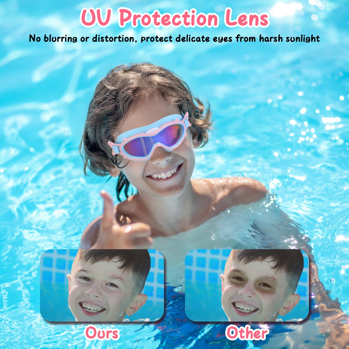 Swimming Goggles For Youth Boys Girls