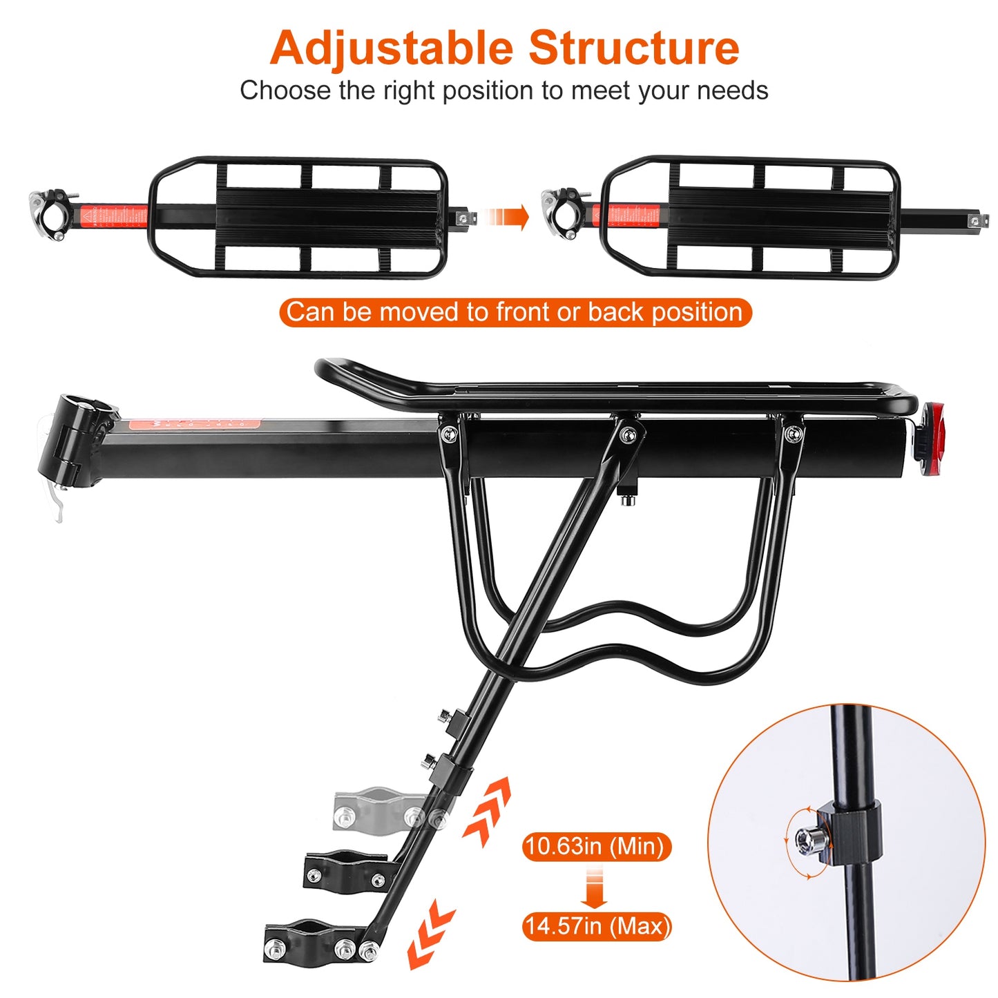 Bicycle Adjustable Cargo Rack