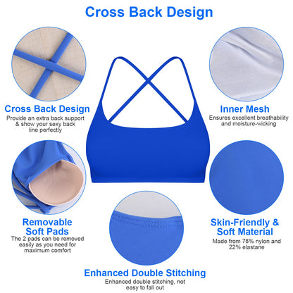 Women Cross Back Sport Bras