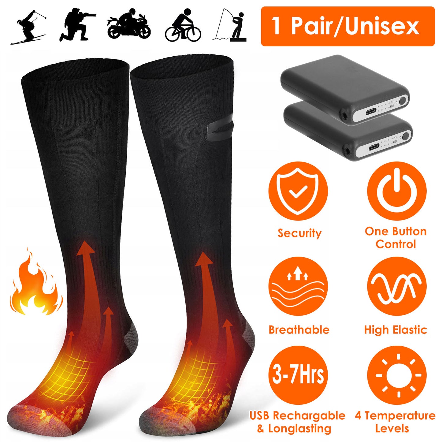 Electric Heated Socks