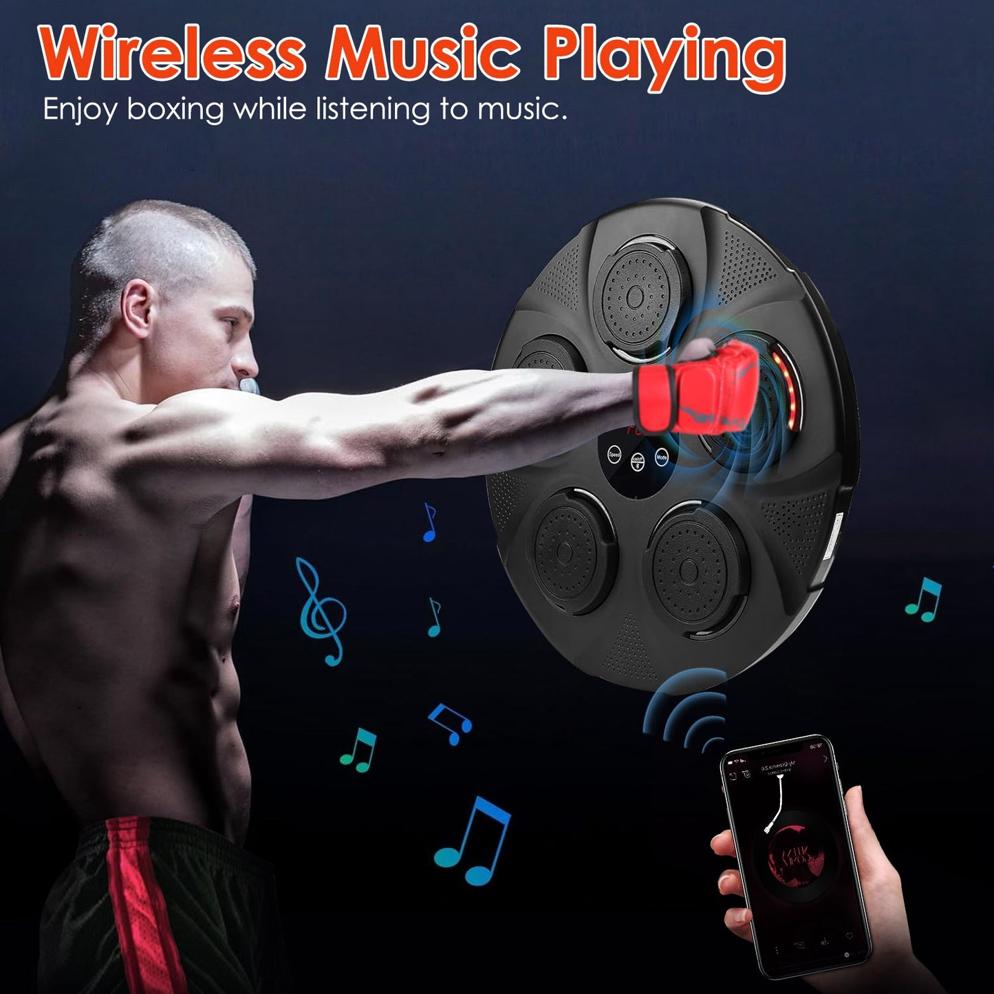 Music Boxing Machine Electronic Wall Target