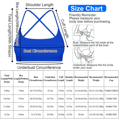 Women Cross Back Sport Bras